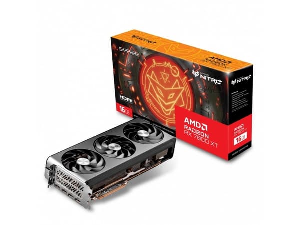 Sapphire NITRO+ Radeon RX 7800 XT - Grafikkort - Radeon RX 7800 XT - 16 GB GDDR6 - PCIe 4.0 x16 - 2 x DisplayPort, 2 x HDMI