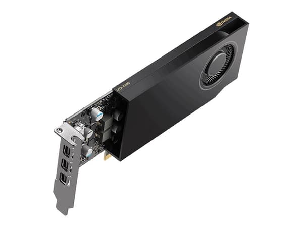 NVIDIA RTX A400 - Grafikkort - RTX A400 - 4 GB GDDR6 - PCIe 4.0 x8 - 4 x Mini DisplayPort