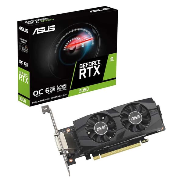 Asus Rtx 3050 Lp Brk Oc Edition 6gb Gddr6 Näytönohjain musta