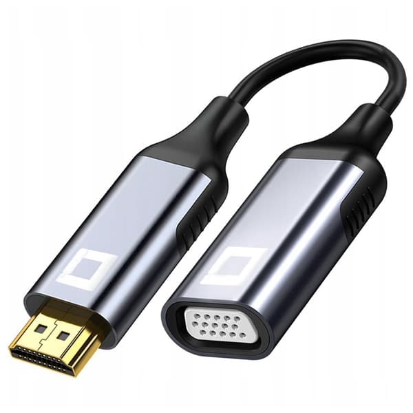 CO2 HDMI TIL VGA ADAPTER KABELADAPTER TRANSFORMER FULL HD 1080P 60HZ