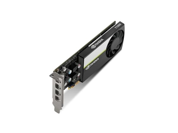 NVIDIA T1000 - Grafikkort - T1000 - 4 GB GDDR6 - PCIe 3.0 x16 lavprofil - 4 x Mini DisplayPort
