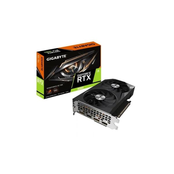 Grafiikkakortti Gigabyte GV-N3060WF2OC-12GD 2.0 GeForce RTX 3060 GDDR6 12 GB musta