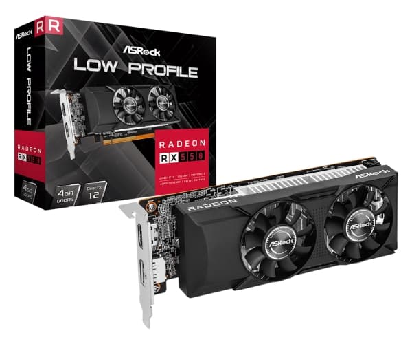 Asrock RX550 LP 4G, Radeon RX 550, 4 GB, GDDR5, 128 bit, 5120 x 2880 piksler, PCI Express x8 3.0