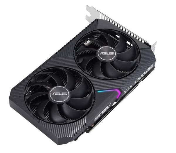 Grafikkort Nvidia Geforce rtx 3050 (8 gb, gddr6, 128 bit, PCie 4.0 16x, dual slot fansink, 1xdvi-d, 1xhdmi), Asus