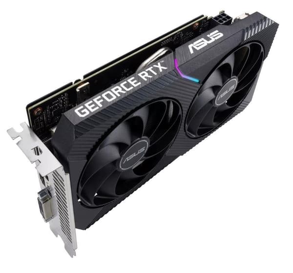 Grafikkort Nvidia Geforce rtx 3050 (8 gb, gddr6, 128 bit, PCie 4.0 16x, dual slot fansink, 1xdvi-d, 1xhdmi), Asus