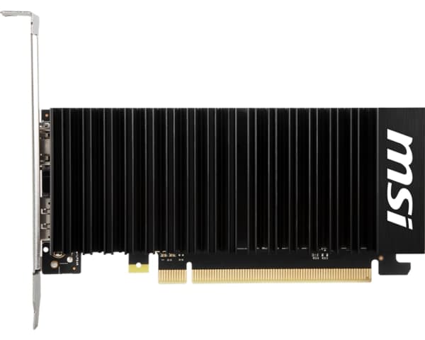 MSI GeForce GT 1030 4GHD4 LP OC - Grafikkort - GF GT 1030 - 4 GB DDR4 - PCI Express 3.0 x16 (x4-läge) låg profil - DisplayPort, HDMI - fläktlös