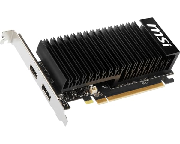 MSI GeForce GT 1030 4GHD4 LP OC - Grafikkort - GF GT 1030 - 4 GB DDR4 - PCI Express 3.0 x16 (x4-läge) låg profil - DisplayPort, HDMI - fläktlös