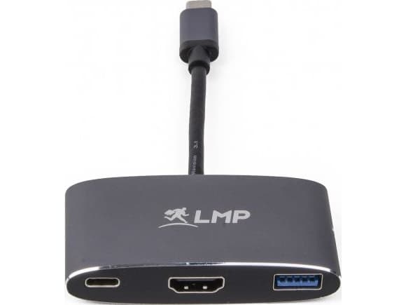 USB-C (m) to HDMI [4Kx2K] (f) & USB 3.0 (f) & USB-C