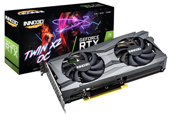 Inno3D GEFORCE RTX 3060 TWIN X2 OC NVIDIA 12 Gt GDDR6 musta