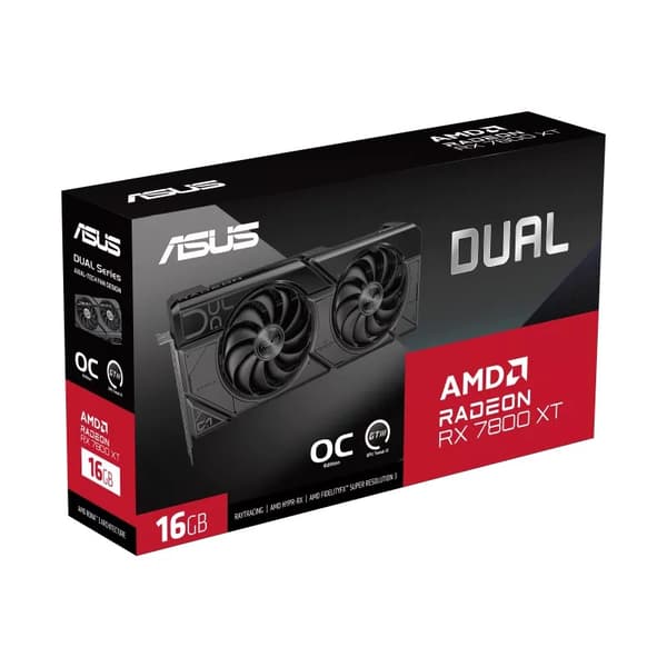 ASUS Dual -RX7800XT-O16G AMD Radeon RX 7800 XT 16GB GDDR6