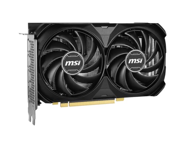 MSI VENTUS GeForce RTX 4060 Ti 8G 2X Black E1 OC, GeForce RTX 4060 Ti, 8 GB, GDDR6, 128 bit, 7680 x 4320 pixels, PCI Express x16 4.0