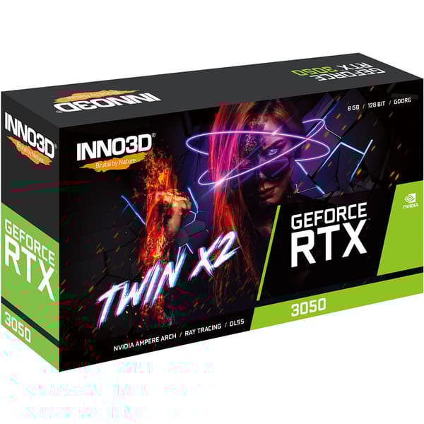 Inno3d Rtx 3050 Twin X2 8gb Gddr6 Grafikkort