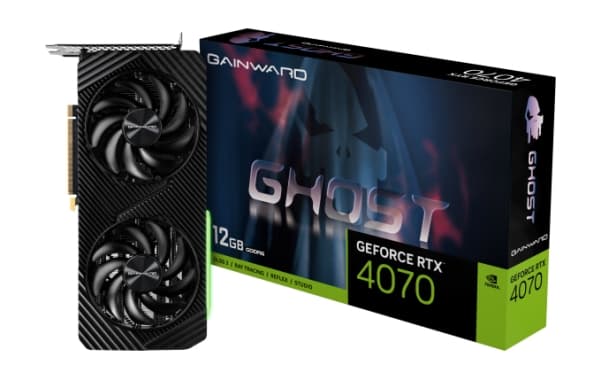 Gainward GeForce RTX 4070 Ghost - Grafikkort - GeForce RTX 4070 - 12 GB GDDR6 - PCIe 4.0 x16 - 3 x DisplayPort, HDMI