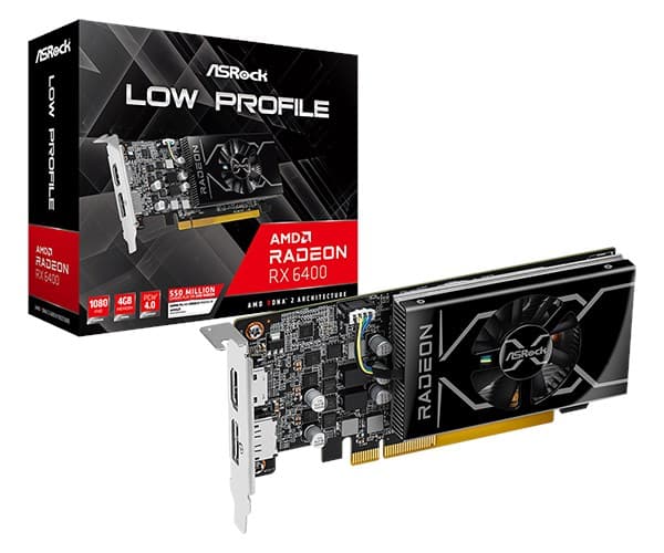 Kort graf. ASROCK RX 6400 LP 4GB