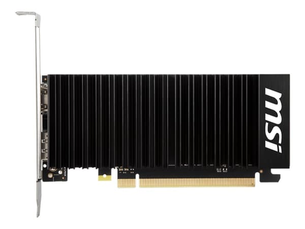MSI GeForce GT 1030 4GHD4 LP OC - Grafikkort - GF GT 1030 - 4 GB DDR4 - PCI Express 3.0 x16 (x4-modus) lav profil - DisplayPort, HDMI - uten vifte
