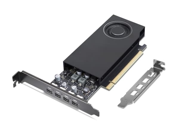NVIDIA RTX A400 - Grafikkort - RTX A400 - 4 GB GDDR6 - PCIe 4.0 x8 - 4 x Mini DisplayPort