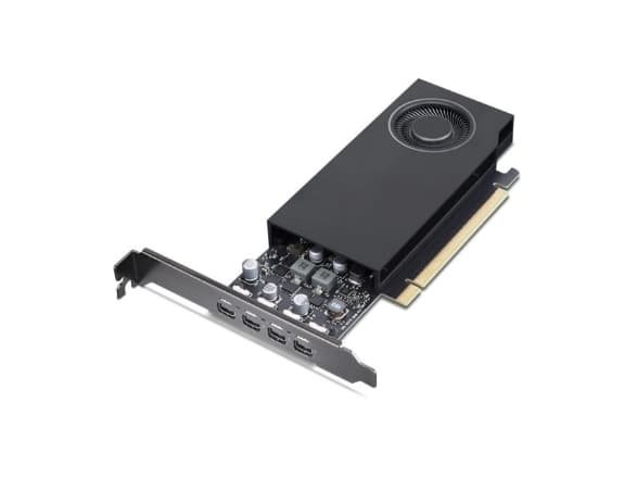 NVIDIA RTX A1000 - Näytönohjain - RTX A1000 - 8 GB GDDR6 - PCIe 4.0 x8 - 4 x Mini DisplayPort - 4 x Mini DisplayPort