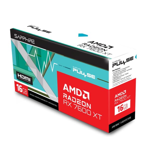 Grafikkort Sapphire 11339-04-20G RADEON RX 7600 XT 16 GB GDDR6