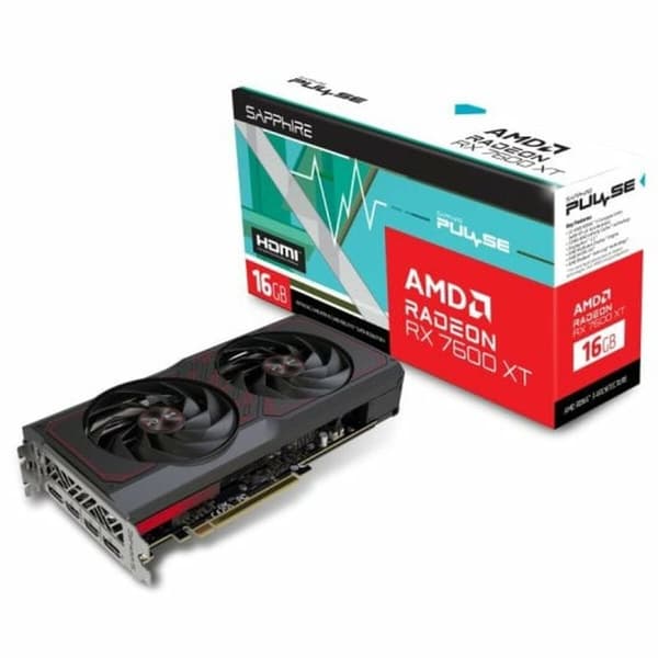 Grafikkort Sapphire 11339-04-20G RADEON RX 7600 XT 16 GB GDDR6 Svart