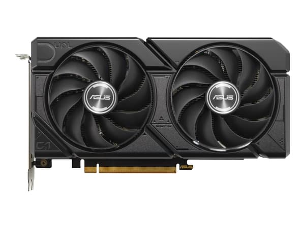 ASUS Dual -RX7600-O8G-EVO, Radeon RX 7600, 8 GB, GDDR6, 128 bit, 7680 x 4320 piksler, PCI Express 4.0 Sort