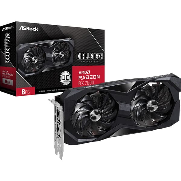 Grafikkort ASRock 90-GA41ZZ-00UANF AMD AMD Radeon RX 7600 GDDR6