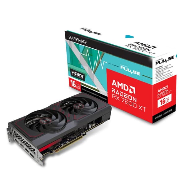 Grafiikkakortti Sapphire 11339-04-20G RADEON RX 7600 XT 16 GB GDDR6