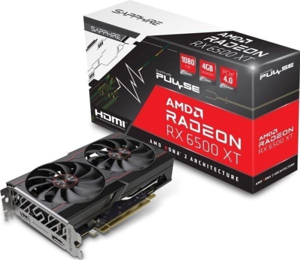 VGA PCIE16 RX6500XT 4GB GDDR6 PULSE 11314-07-20G SAFIR