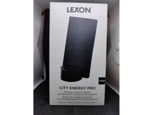 Głośnik Lexon City Energy Pro 10W inductive charger with bluetooth speaker black/black LD145N