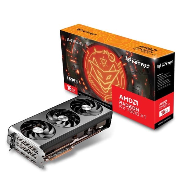SAPPHIRE Radeon RX 7800 XT NITRO+ GAMING OC 16GB GDDR6 grafikkort
