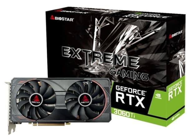 Grafikkort BIOSTAR GeForce RTX 3060 Ti 8GB