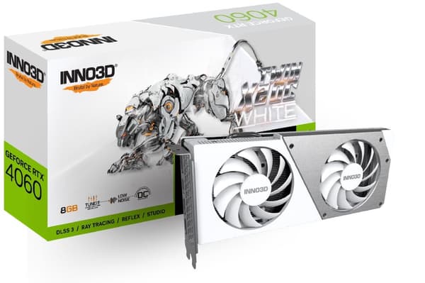 Inno3D N40602-08D6X-173051W grafikkort NVIDIA GeForce RTX 4060 8 GB GDDR6