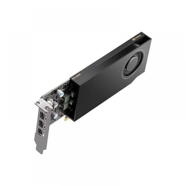 PNY NVIDIA A1000 8GB GDDR6 128-BIT, matala profiili, PCIE 4.0 x8, yksi korttipaikka, 4 x Mini DisplayPort 1.4A, 50W, LP-kiinnike, pieni laatikko