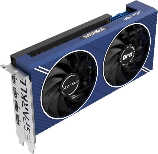 Karta SPARKLE Intel Arc A580 ORC OC Edition Svart, Blå, Silver