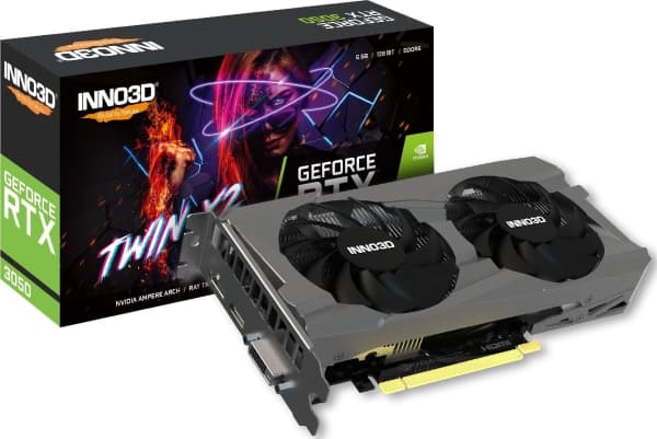 INNO3D N30502-06D6-1880VA60 Geforce RTX 3050, ATX, 6 GB, GDDR6, 96-bittinen