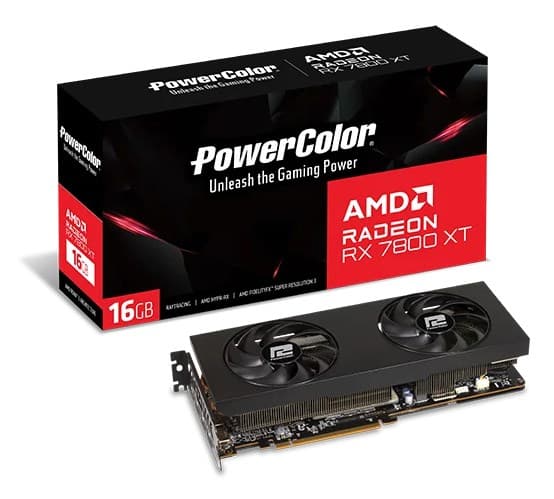 grafikkort PowerColor RX 7800 XT 16GB GDDR6