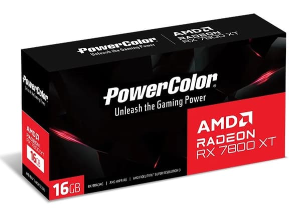 grafikkort PowerColor RX 7800 XT 16GB GDDR6