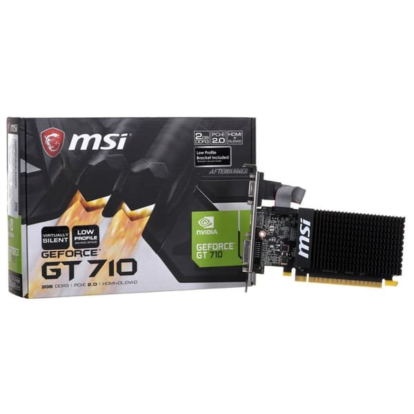 Grafikkort MSI GT 710 2GD3H LP 2 GB GDDR3 Sort