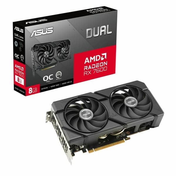 Grafiikkakortti Asus RX7600-O8G-EVO AMD Radeon RX 7600 8 GB GDDR6