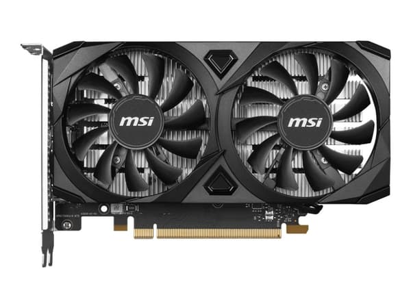 MSI GeForce RTX 3050 VENTUS 2X E 6G OC - Grafikkort - GF RTX 3050 - 6 GB GDDR6 - PCIe 4.0 x16 - 2 x HDMI, DisplayPort Sort
