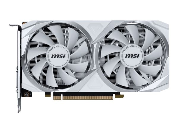 MSI GeForce RTX 3050 VENTUS 2X XS 8G OC - Grafikkort - GF RTX 3050 - 8 GB GDDR6 - PCIe - HDMI, DisplayPort, DVI - hvit Hvit