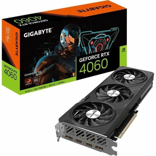 Grafikkort Gigabyte GV-N4060GAMING OC-8GD Geforce RTX 4060 8 GB GDDR6 GDDR6X