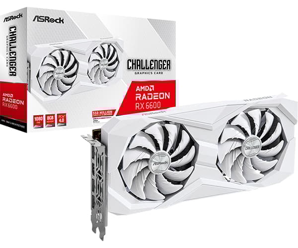 VGA PCIE16 RX6600 8GB GDDR6 RX6600 CLW 8G ASROCK