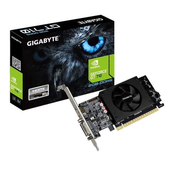 Gigabyte GV-N710D5-2GL grafikkort NVIDIA GeForce GT 710 2 GB GDDR5 Svart