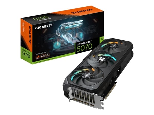 GIGABYTE GeForce RTX 5070 Ti GAMING OC 16G Graphics Card - 16GB GDDR7, 256bit, PCI-E 5.0, 2588 MHz Core Clock, 3 x DP 2.1a, 1 x HDMI 2.1b, NVIDIA DLS