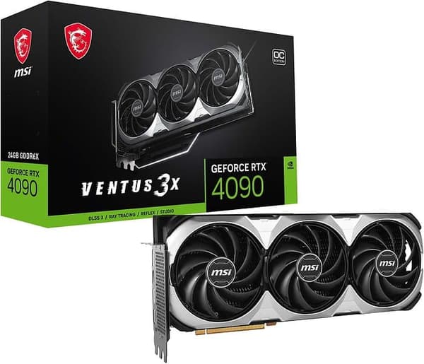 MSI GeForce RTX 4090 Ventus 3X E OC 2xHDMI 2xDP 24GB (Fyndvara)