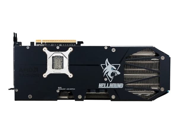 PowerColor Hellhound Radeon RX 9070 XT, Radeon RX 9070 XT, 16 GB, GDDR6, 256 bit, 7680 x 4320 pixels, PCI Express x16 5.0
