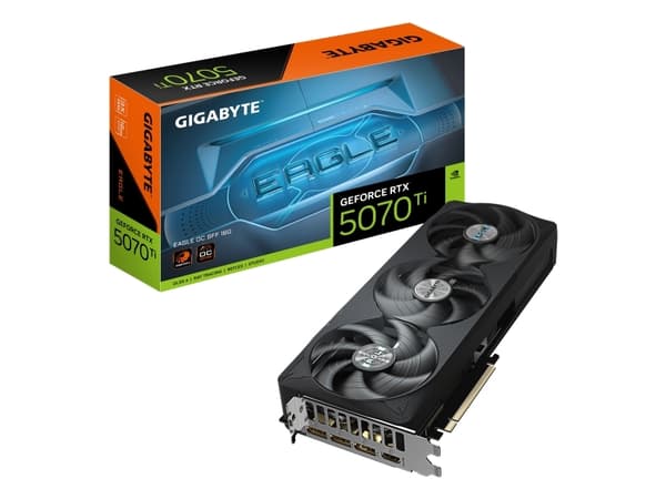 Gigabyte GeForce RTX 5070 Ti EAGLE OC SFF 16G - Grafikkort - GeForce RTX 5070 Ti - 16 GB GDDR7 - PCI Express 5.0 - 3 x DisplayPort, HDMI