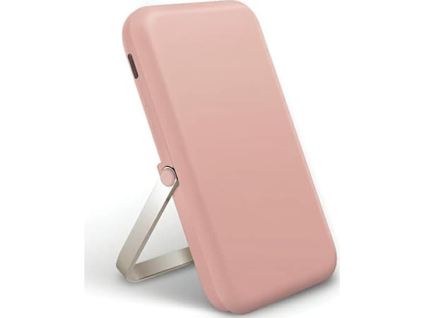 UNIQ Powerbank Hoveo 5000mAh USB-C 20WPD Fast charge Wireless Magnetic różowy/blush pink