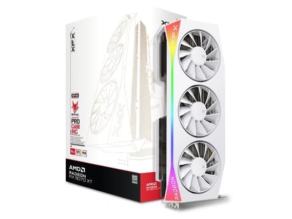 XFX Mercury Radeon RX 9070 XT OC Gaming Edition, Radeon RX 9070 XT, 16 GB, GDDR6, 256 bit, 7680 x 4320 pixlar, PCI Express 5.0