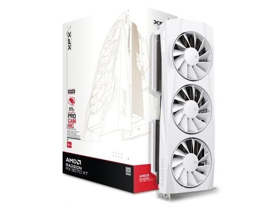 XFX Quicksilver Radeon RX 9070 XT Gaming Edition, Radeon RX 9070 XT, 16 GB, GDDR6, 256 bit, 7680 x 4320 pixels, PCI Express 5.0